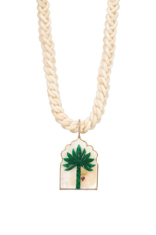Quartz Diamond Pearl Window Necklace-YELLOW GOLD-JEWELRYFINE JEWELNECKLACE O-SILVIA FURMANOVICH