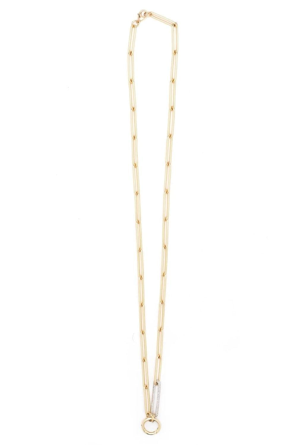 Diamond Link Extended Open Clip Chain