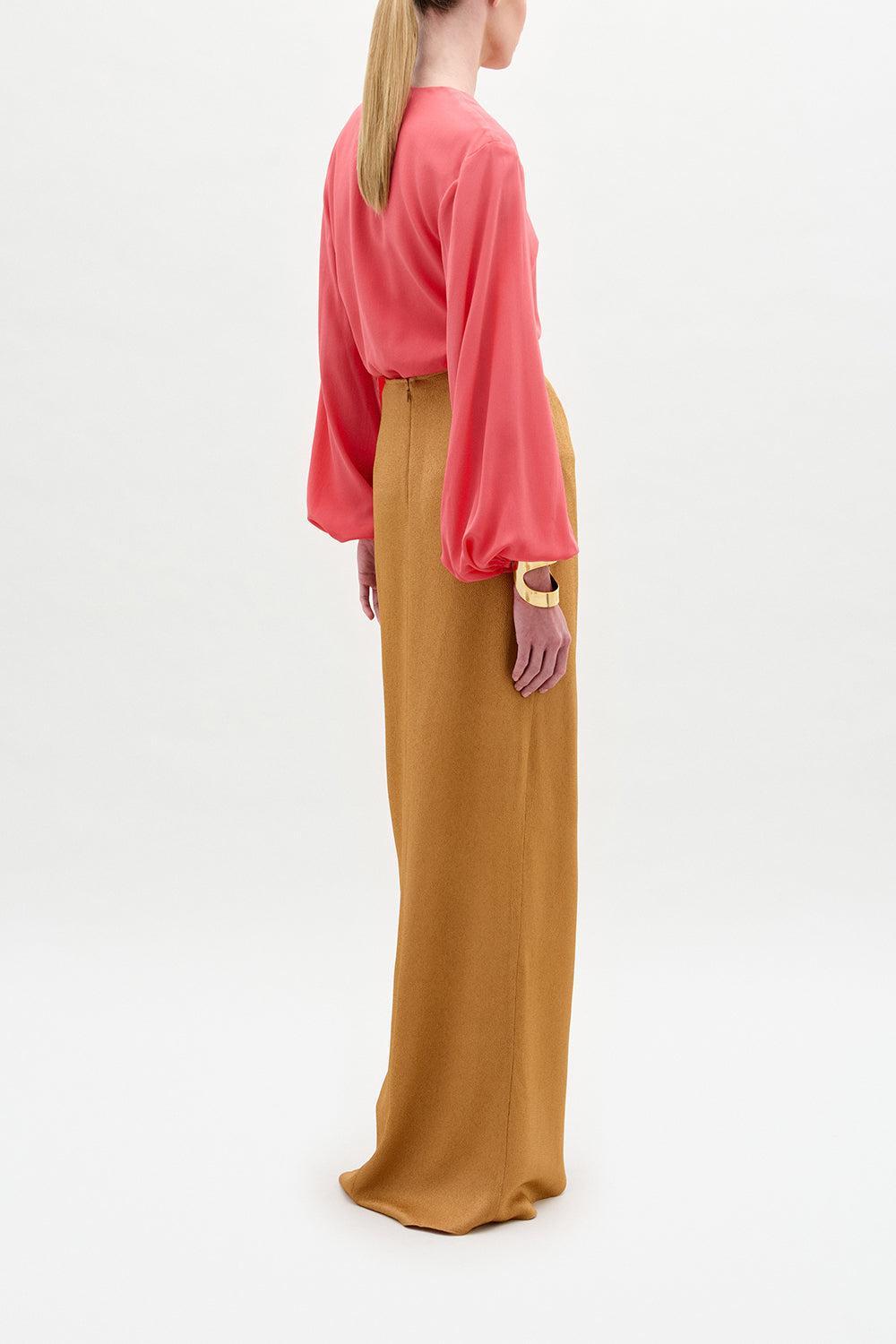 Covilha Blouse-CORAL-XS-CLOTHINGTOPBLOUSE-SILVIA TCHERASSI