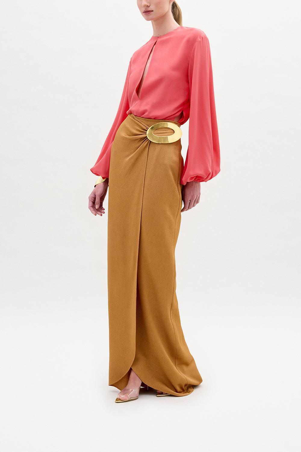 Covilha Blouse-CORAL-XS-CLOTHINGTOPBLOUSE-SILVIA TCHERASSI