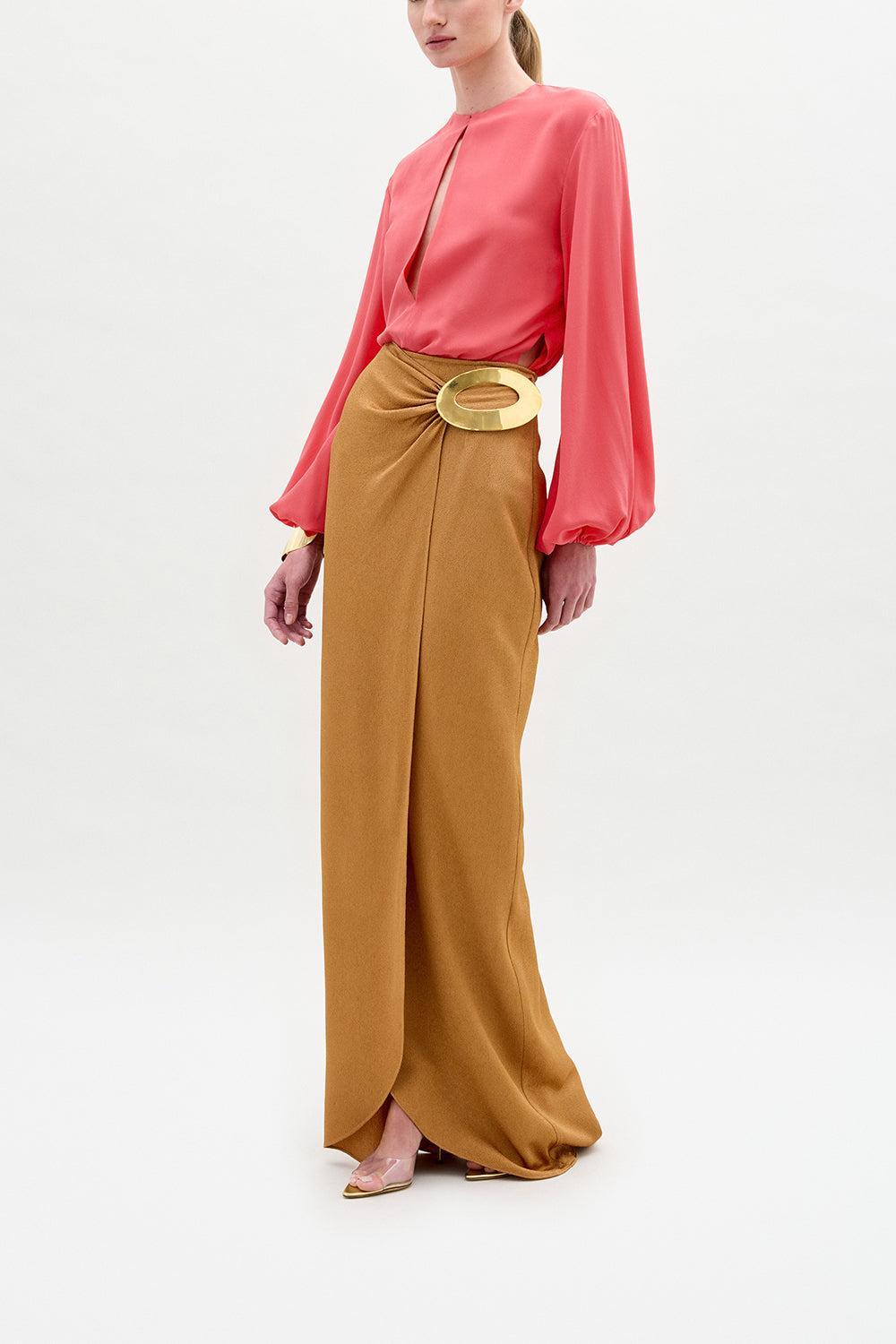 Gadea Skirt-OCHRE-XS-CLOTHINGSKIRTMAXI-SILVIA TCHERASSI