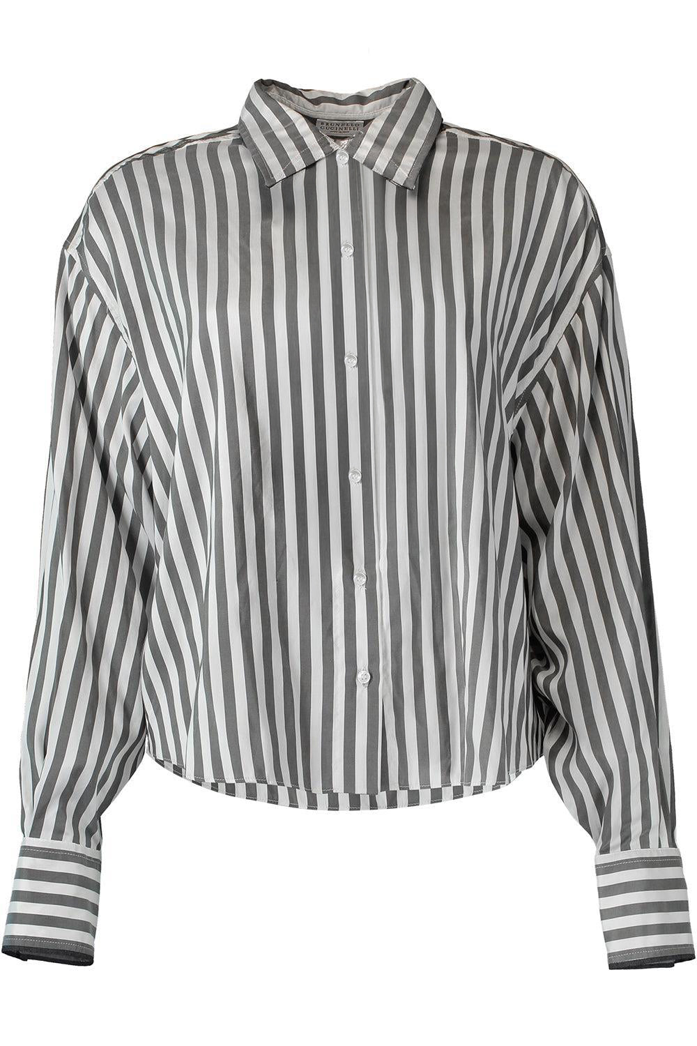  Wide Stripe Relaxed Shirt-STRIPE-XS-CLOTHINGTOPBLOUSE-BRUNELLO CUCINELLI 