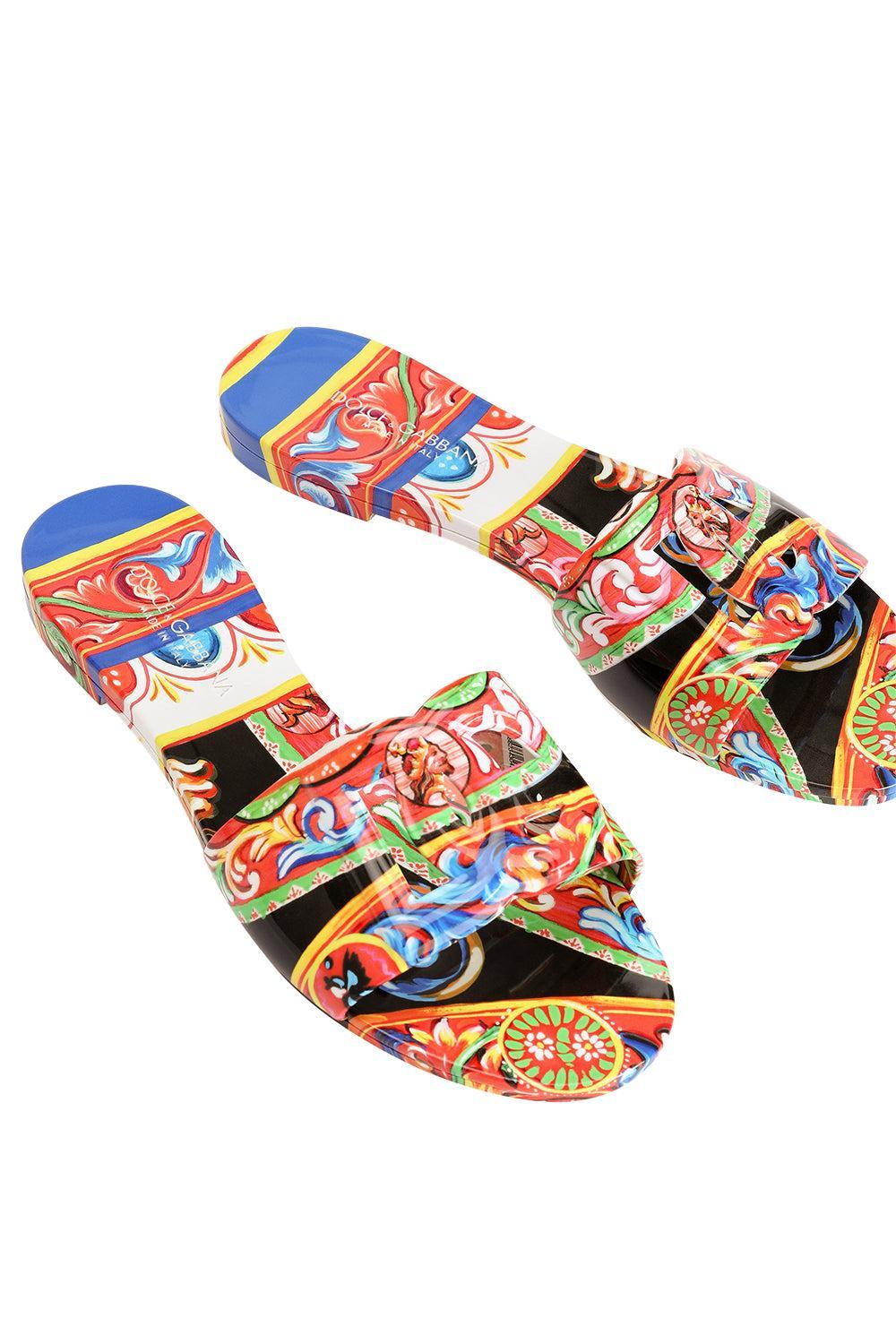 Beachwear Slider - Carretto-NOVELTY-36-SHOESANDAL-DOLCE & GABBANA