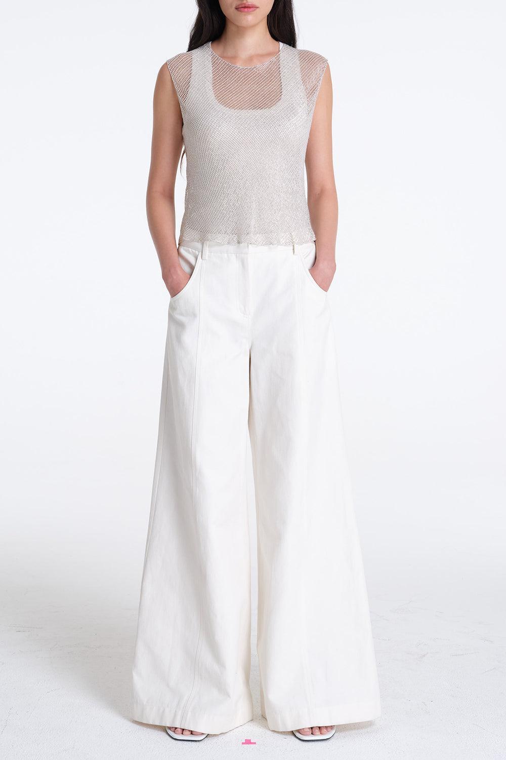 Chloe Tee-SILVER-M/L-CLOTHINGTOPT-SHIRT-TWP