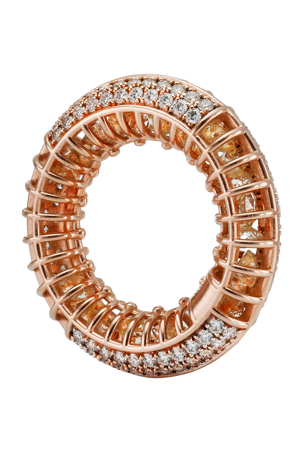 Diamond Round N Round Ring