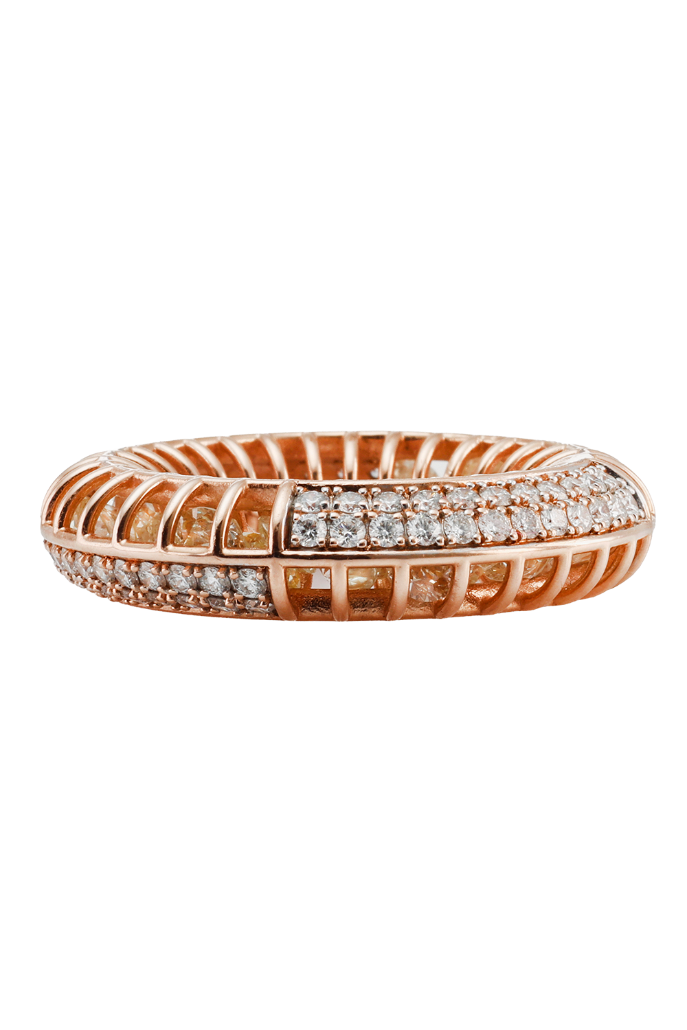 Diamond Round N Round Ring