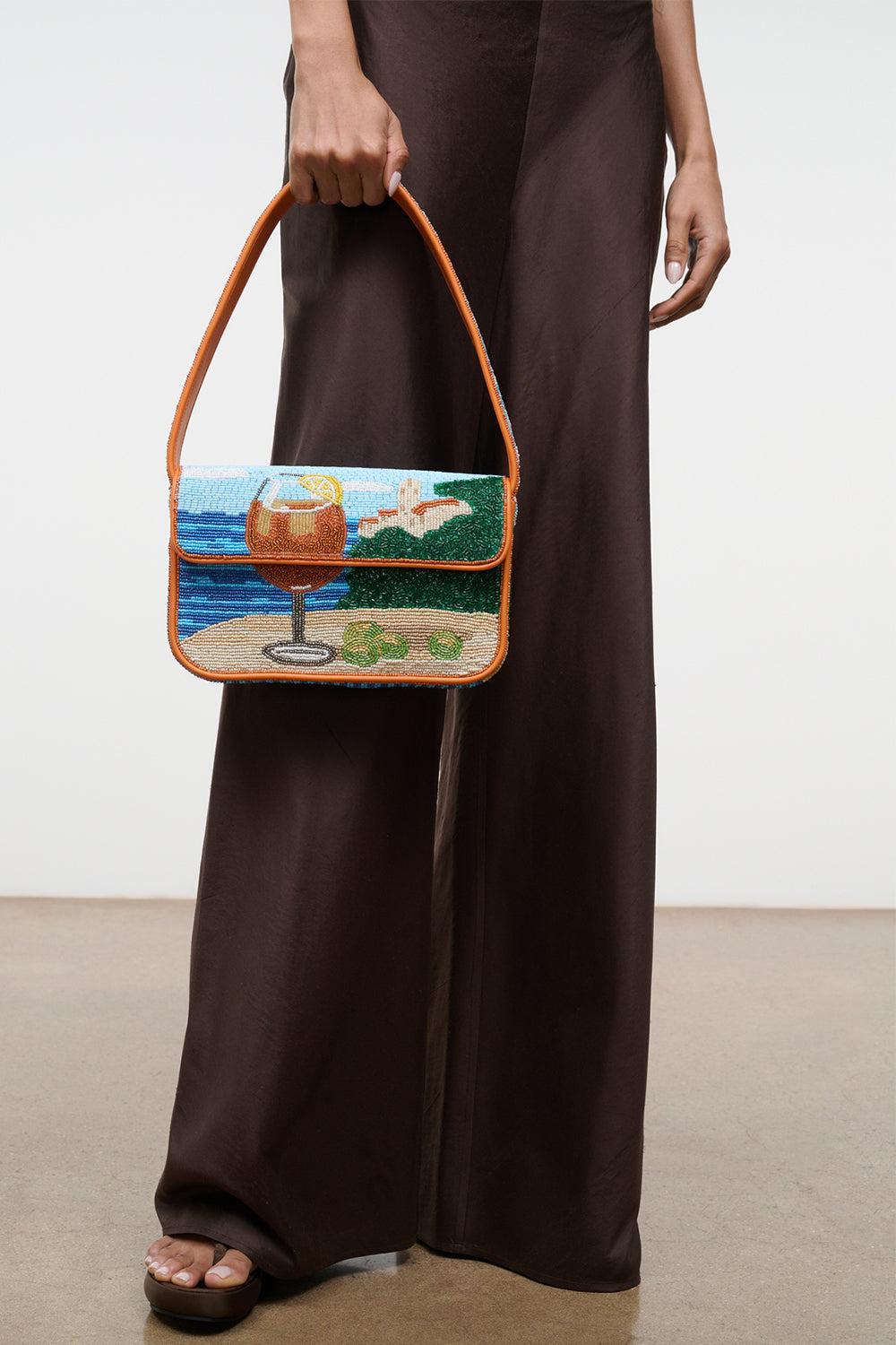 Tommy Beaded Bag - Sunset Spritz-NOVELTY-HANDBAGTOP HANDLE-STAUD