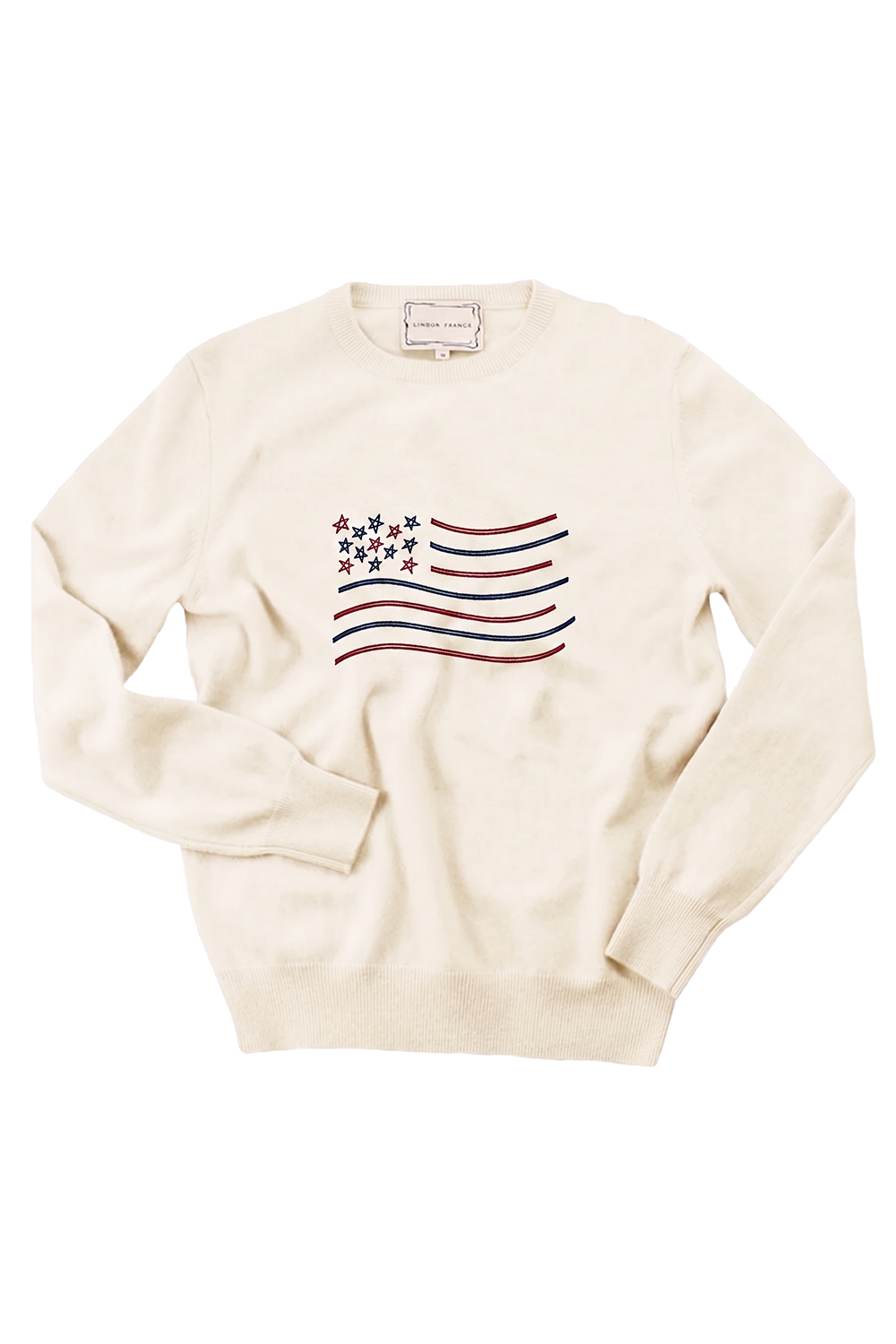 Unity Flag Crewneck - Cream-CREAM-XS-CLOTHINGTOPSWEATER-LINGUA FRANCA