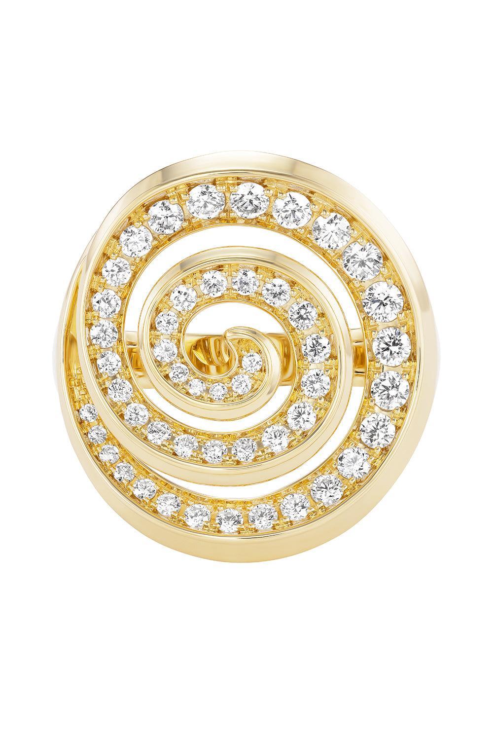 Diamond Spiral Ring-YELLOW GOLD-7-JEWELRYFINE JEWELRING-EMILY P WHEELER