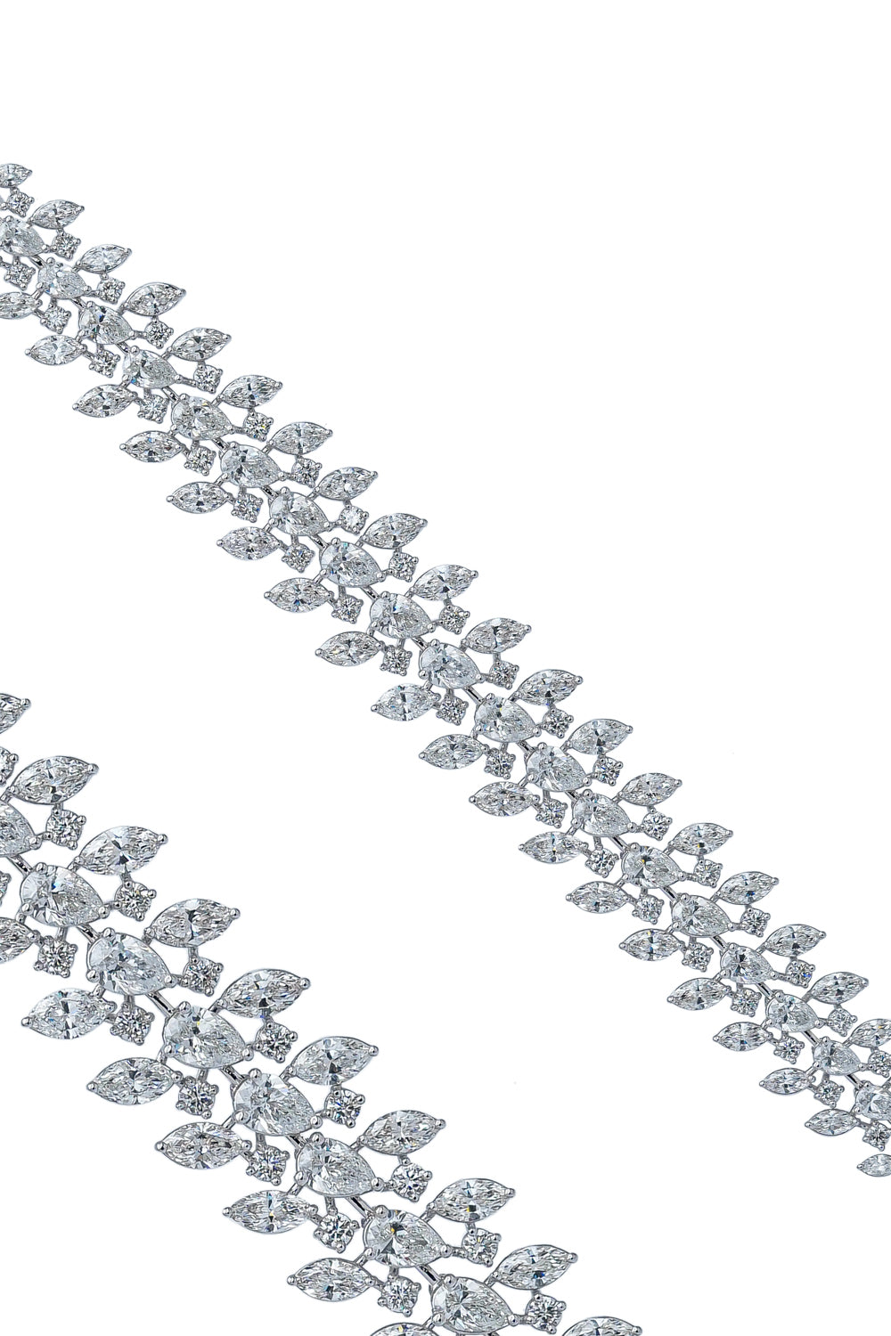 Diamond Multi-Shape Triple Row Bracelet