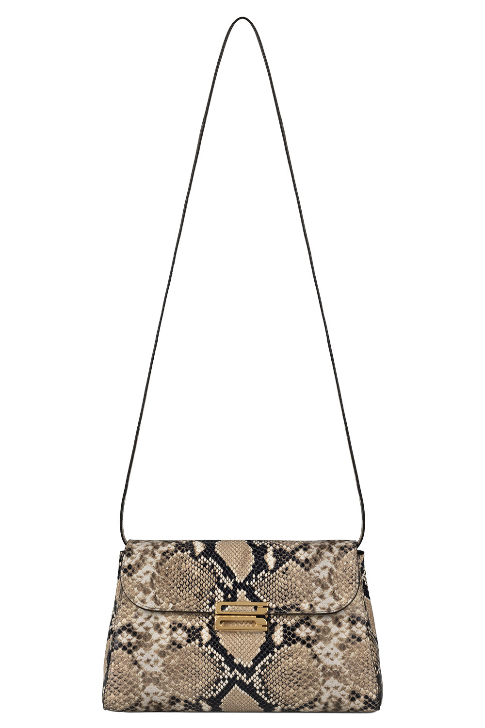 Dorian Trapeze Bag - Natural Brown-ANIMAL-HANDBAGSHOULDER-VICTORIA BECKHAM