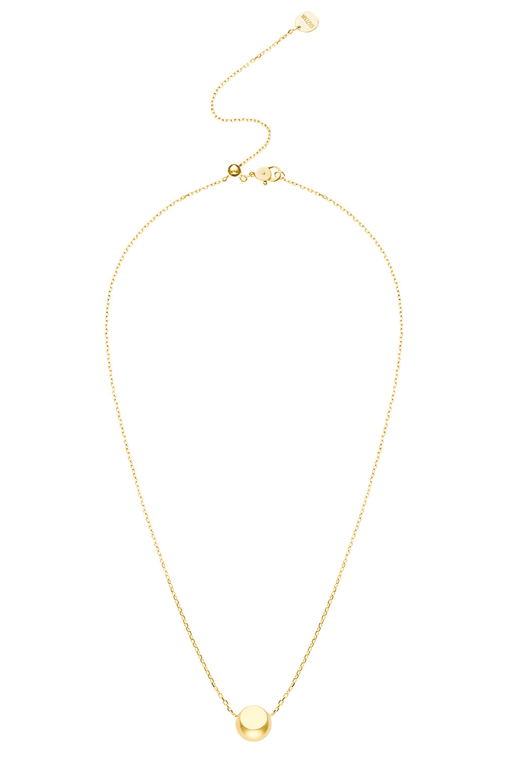 Semi-Orb Necklace - Yellow Gold