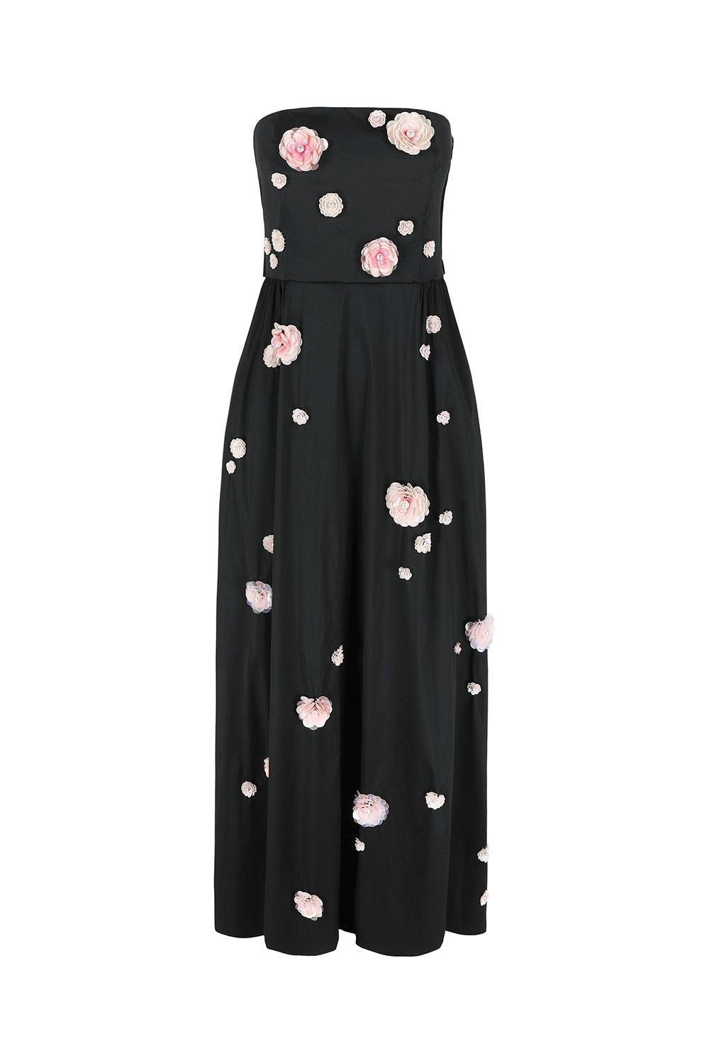 March Dress-BLACK/BLUSH-34-CLOTHINGDRESSGOWN-BERNADETTE