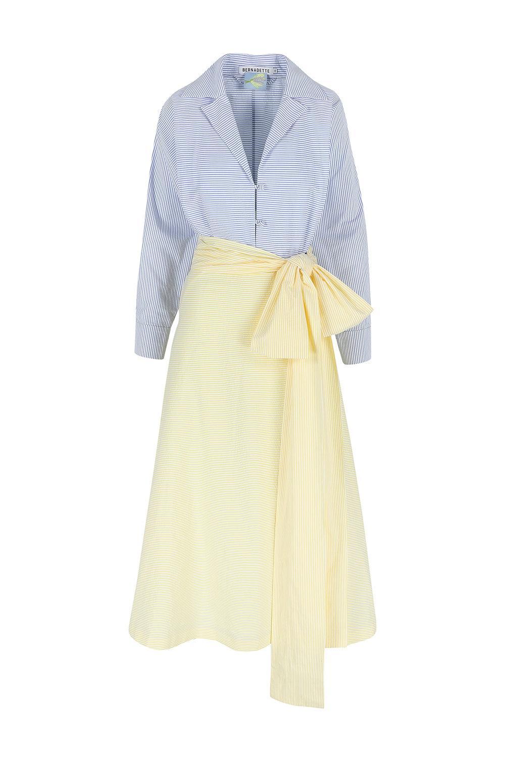Clarence Dress-BLUWHYLW-36-CLOTHINGDRESSCASUAL-BERNADETTE