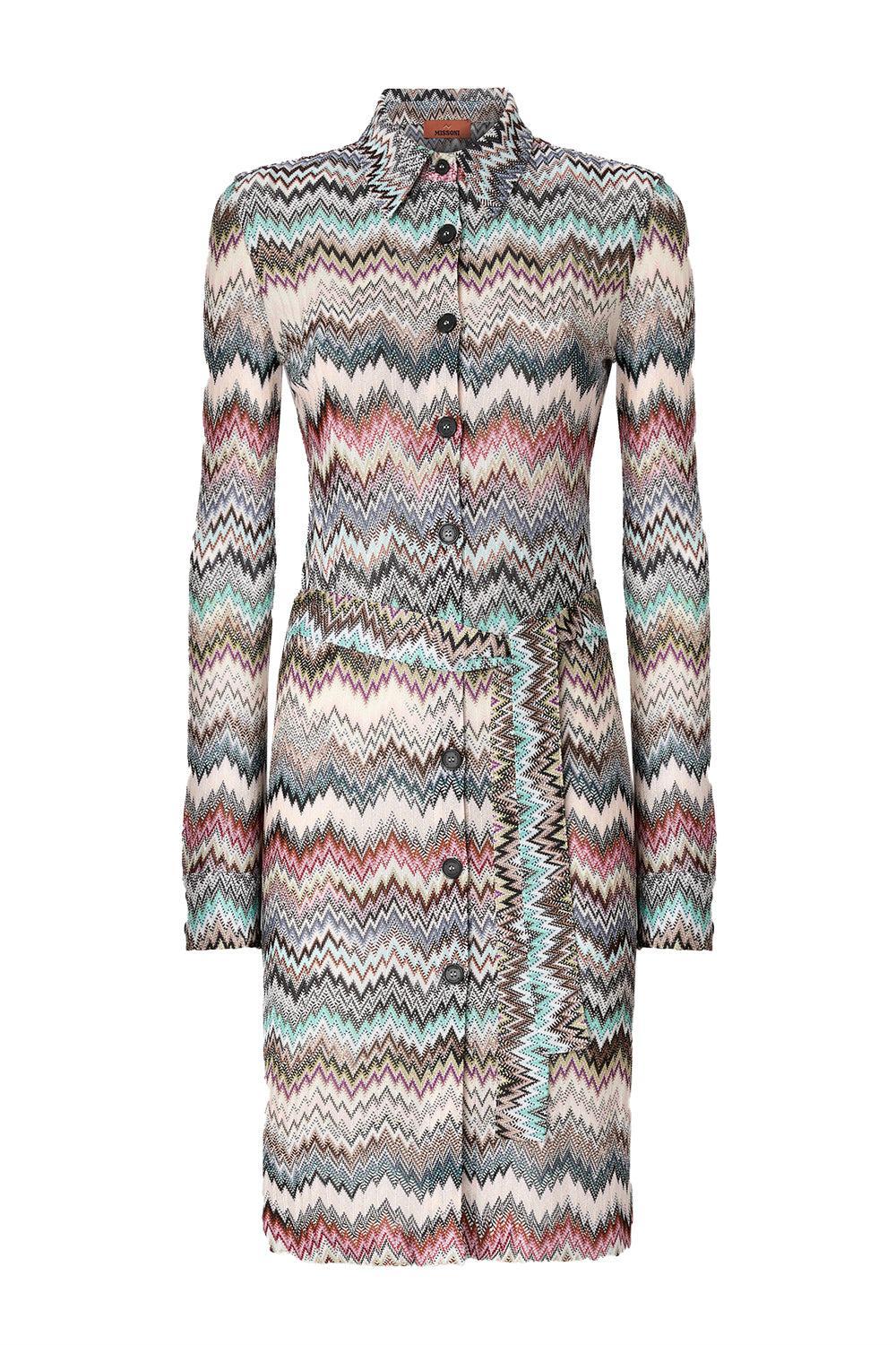 Button Front Midi Dress-WHLTBLBR-40-CLOTHINGDRESSCASUAL-MISSONI