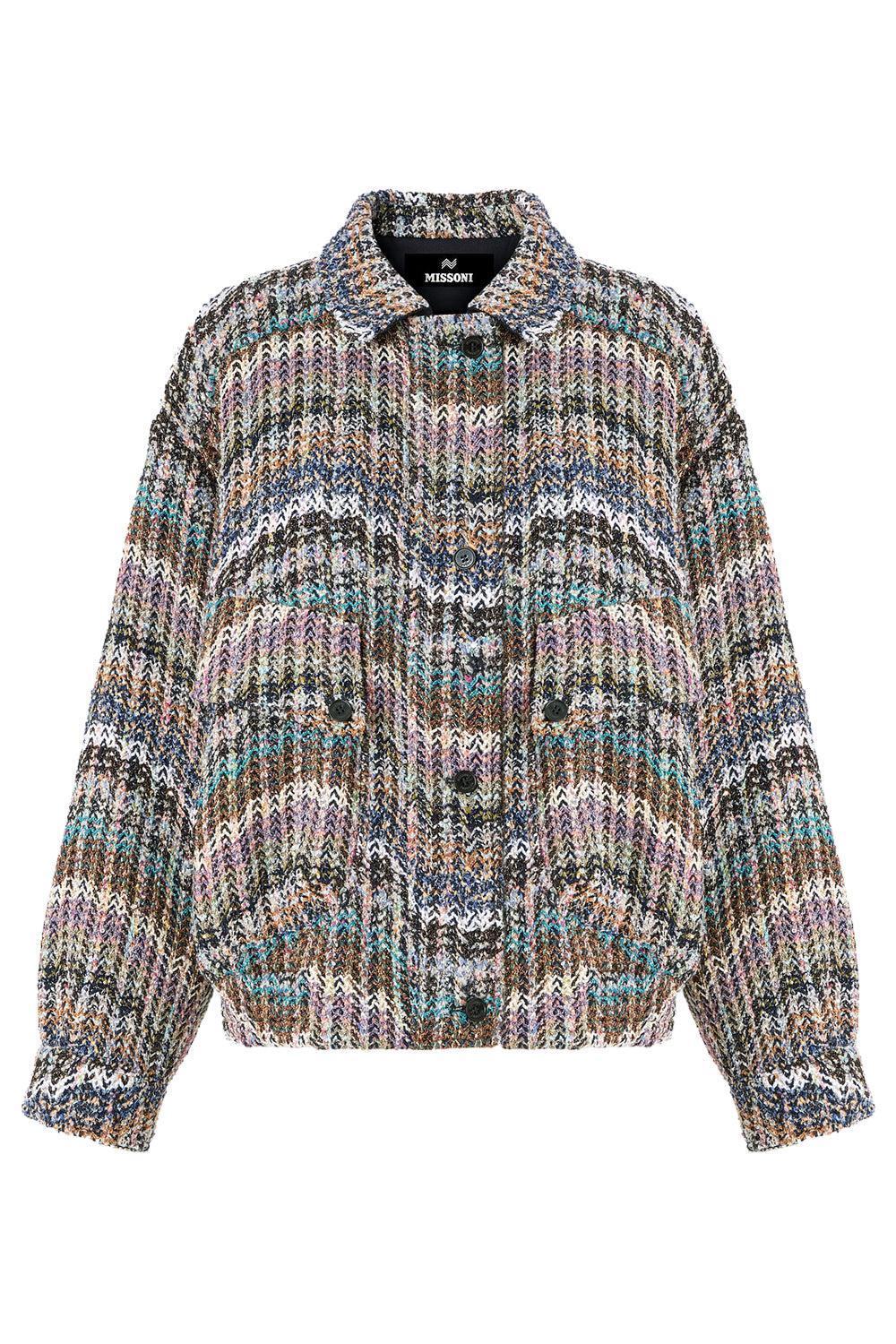 Bomber Jacket-GEOMETRC-S-CLOTHINGJACKETCASUAL-MISSONI