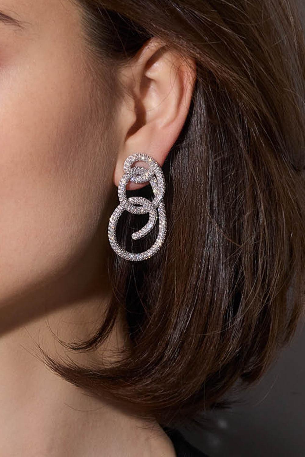 Diamond Thoby Spiral Earrings-WHITE GOLD-JEWELRYFINE JEWELEARRING-WALTERS FAITH