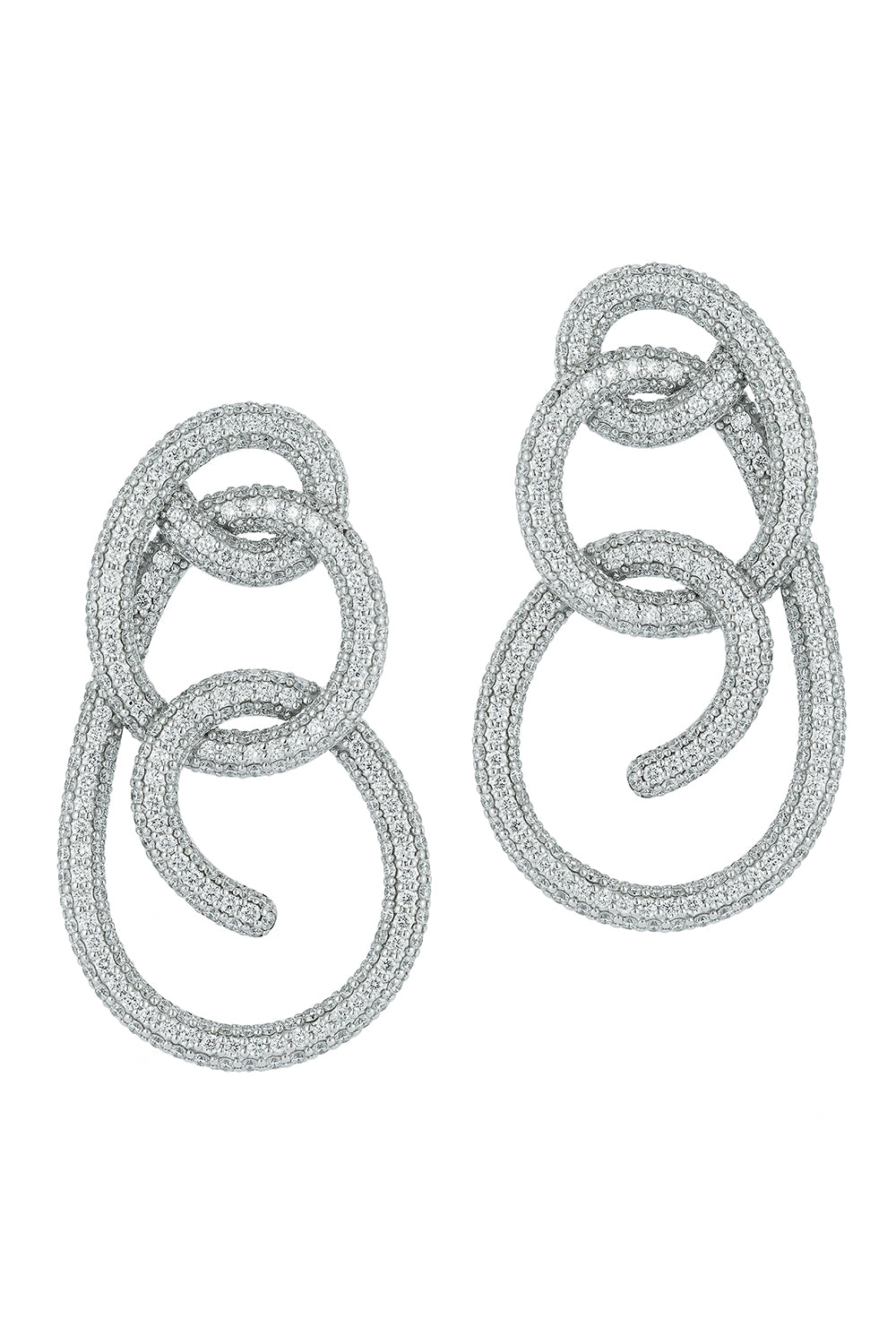 Diamond Thoby Spiral Earrings-WHITE GOLD-JEWELRYFINE JEWELEARRING-WALTERS FAITH