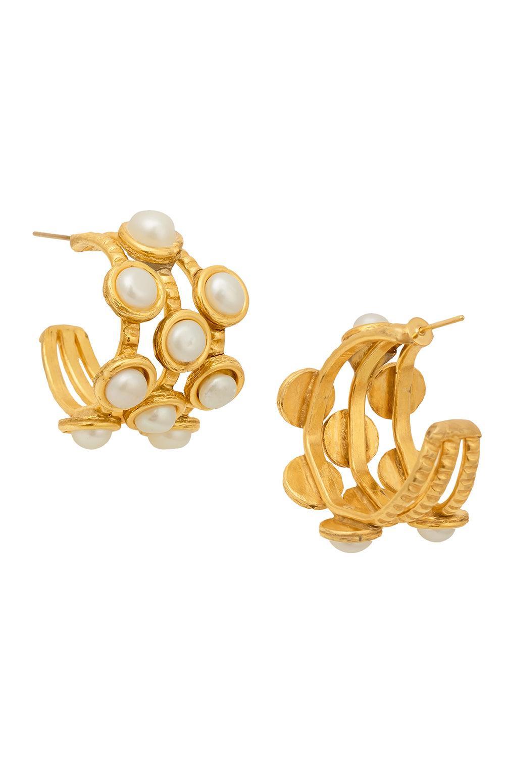 Thalits Pearl Earrings-YELLOW-JEWELRYBOUTIQUEEARRING-SYLVIA TOLEDANO