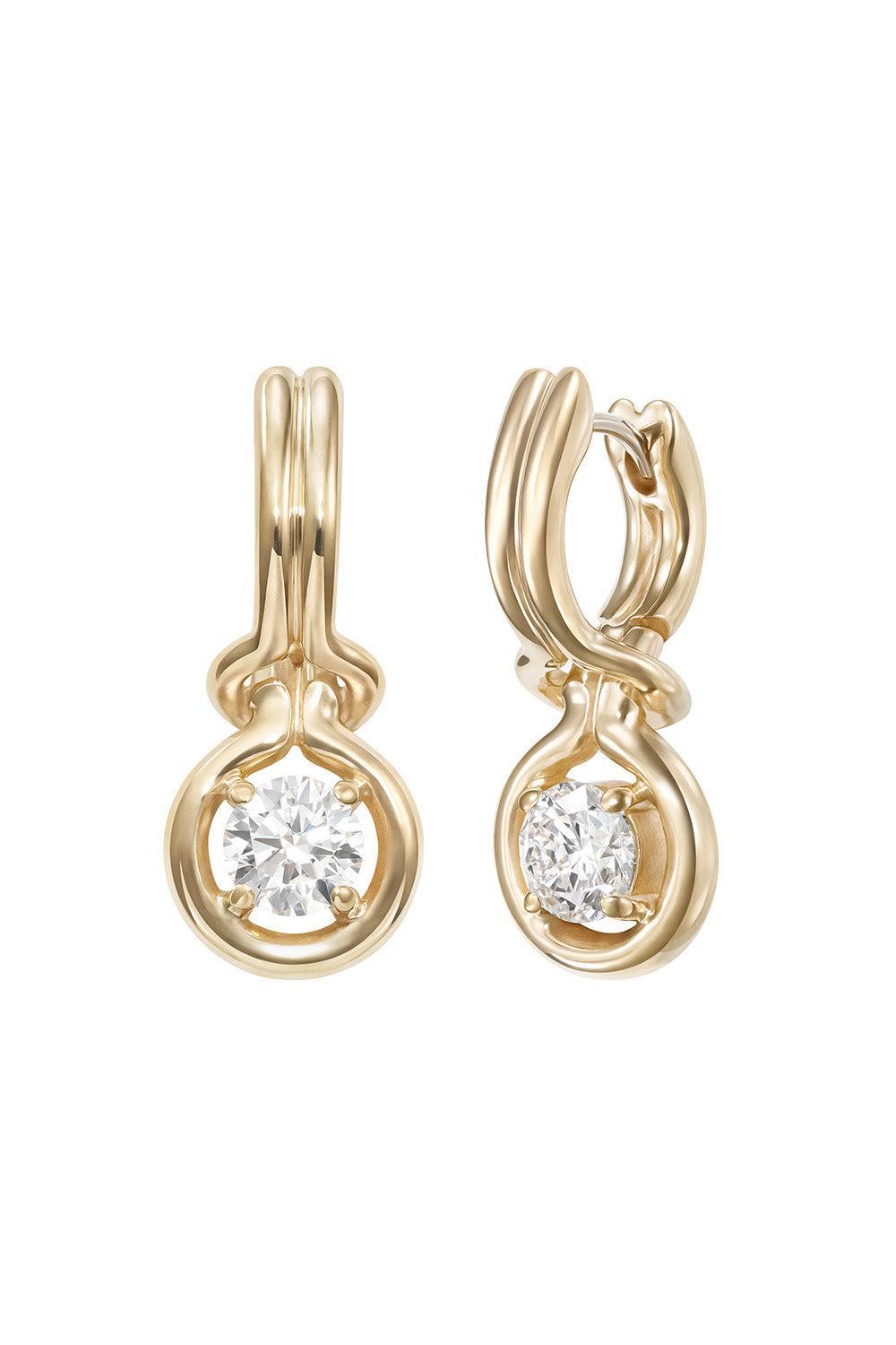 Diamond Medium Rocky Earrings-YELLOW GOLD-M-JEWELRYFINE JEWELEARRING-MELISSA KAYE