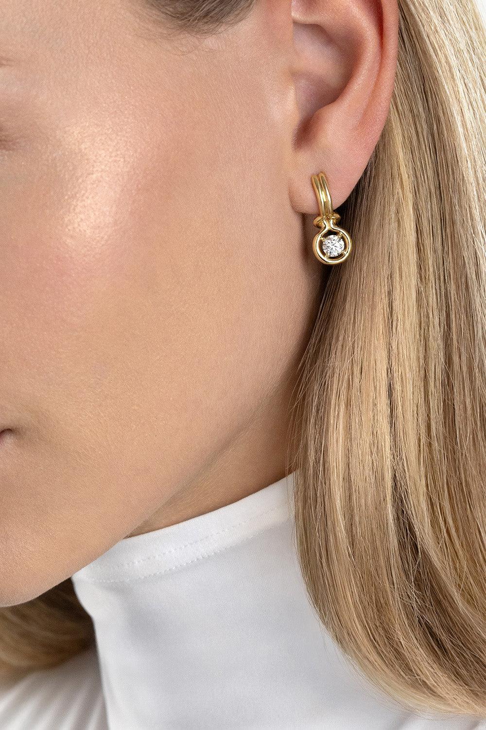 Diamond Medium Rocky Earrings-YELLOW GOLD-M-JEWELRYFINE JEWELEARRING-MELISSA KAYE