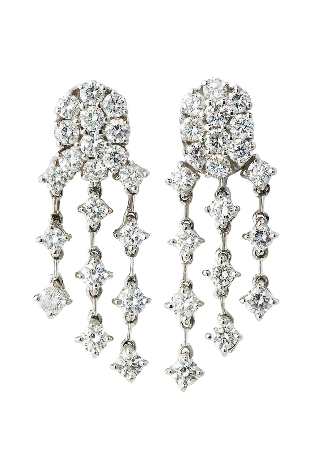 Diamond Chandelier Earrings-WHITE GOLD-JEWELRYFINE JEWELEARRING-ANDREOLI