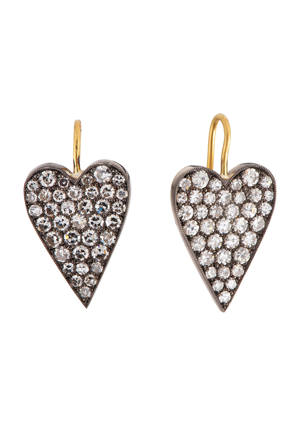 Diamond Heart Earrings