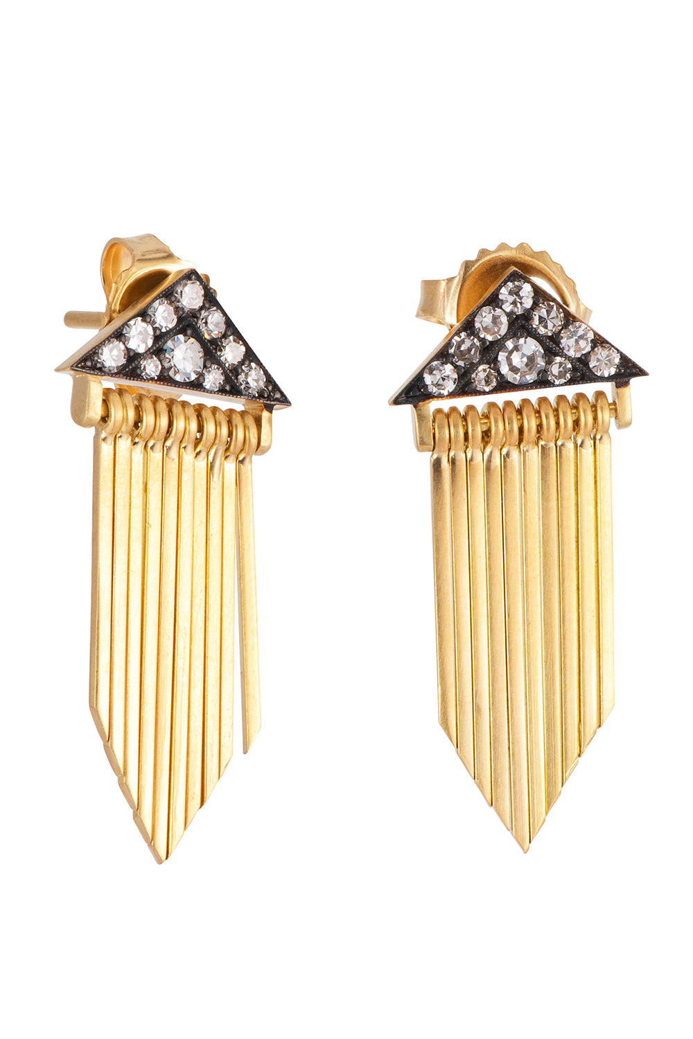 Diamond Sima Fringe Earrings