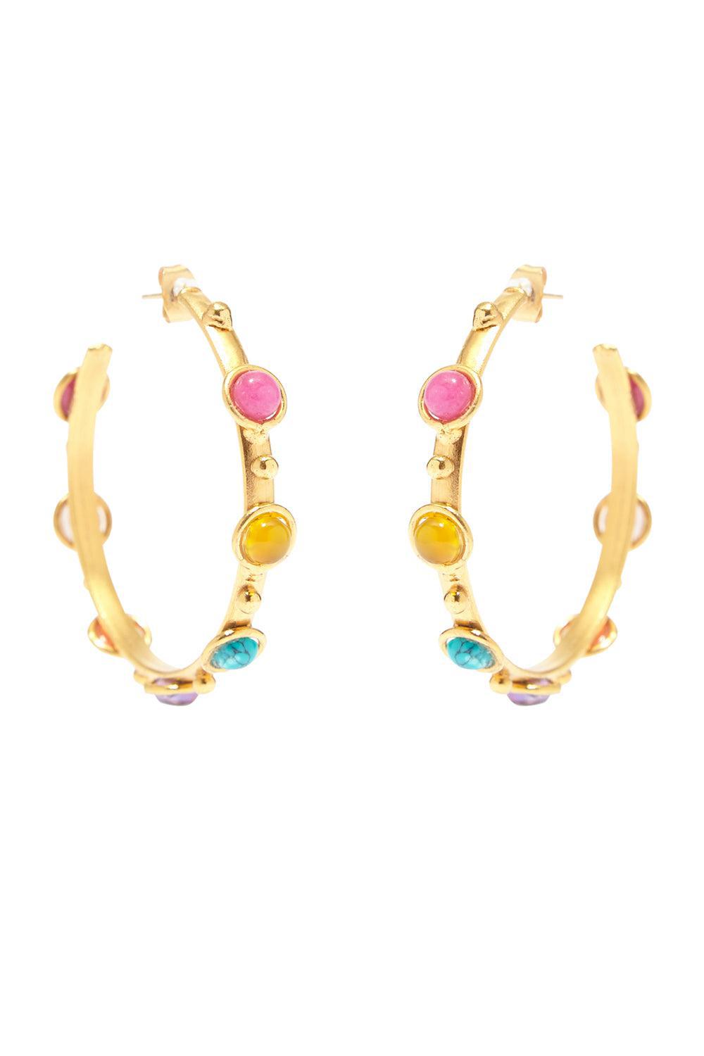Multicolor Petite Candy Hoop Earrings-MULTI-JEWELRYBOUTIQUEEARRING-SYLVIA TOLEDANO