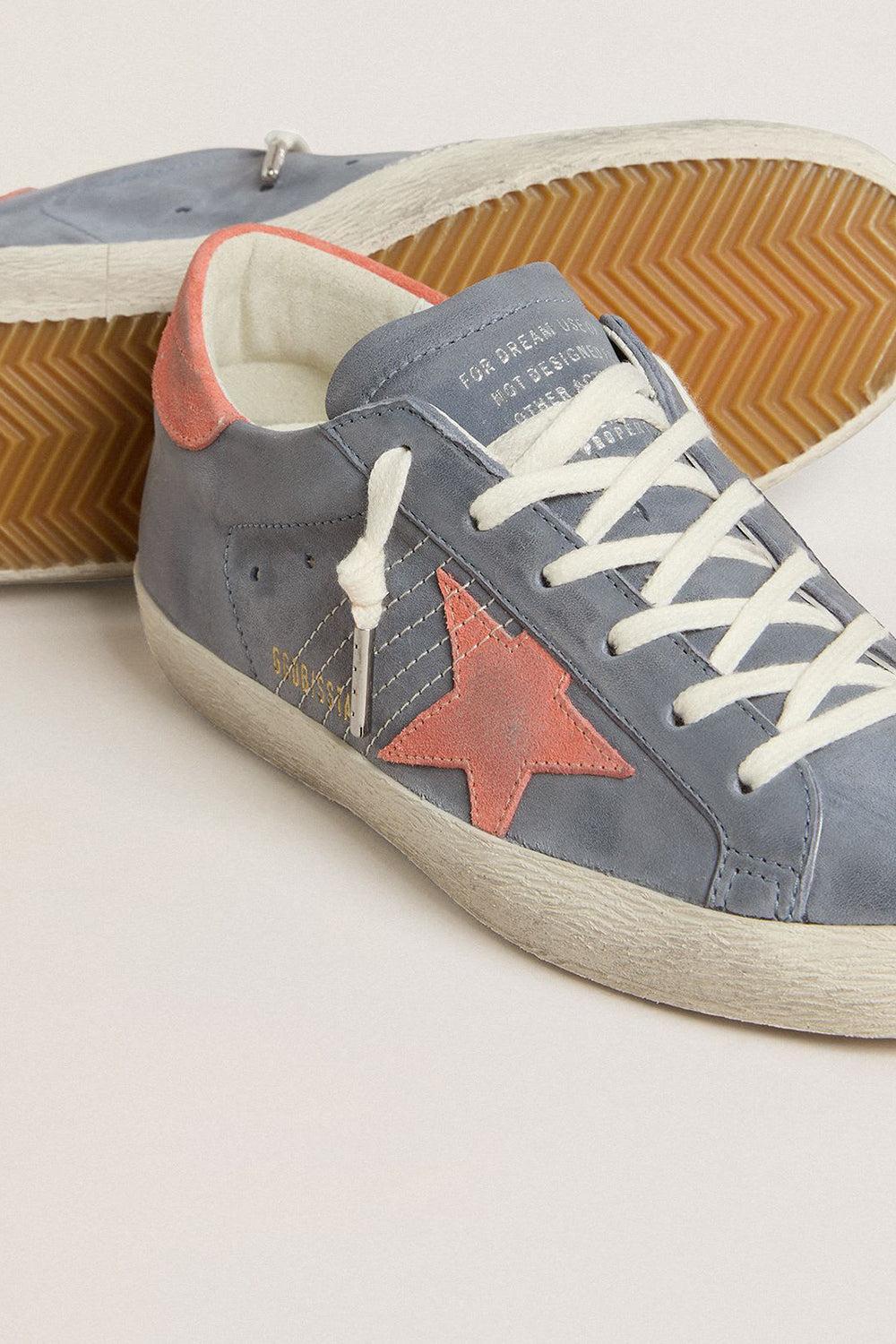 Super Star Nabuk Star Sneaker-LTPNKBLU-36-SHOESNEAKER-GOLDEN GOOSE