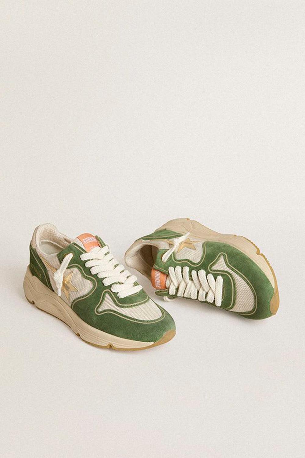 Running Sole Star Sneaker-CRMGRNPL-36-SHOESNEAKER-GOLDEN GOOSE