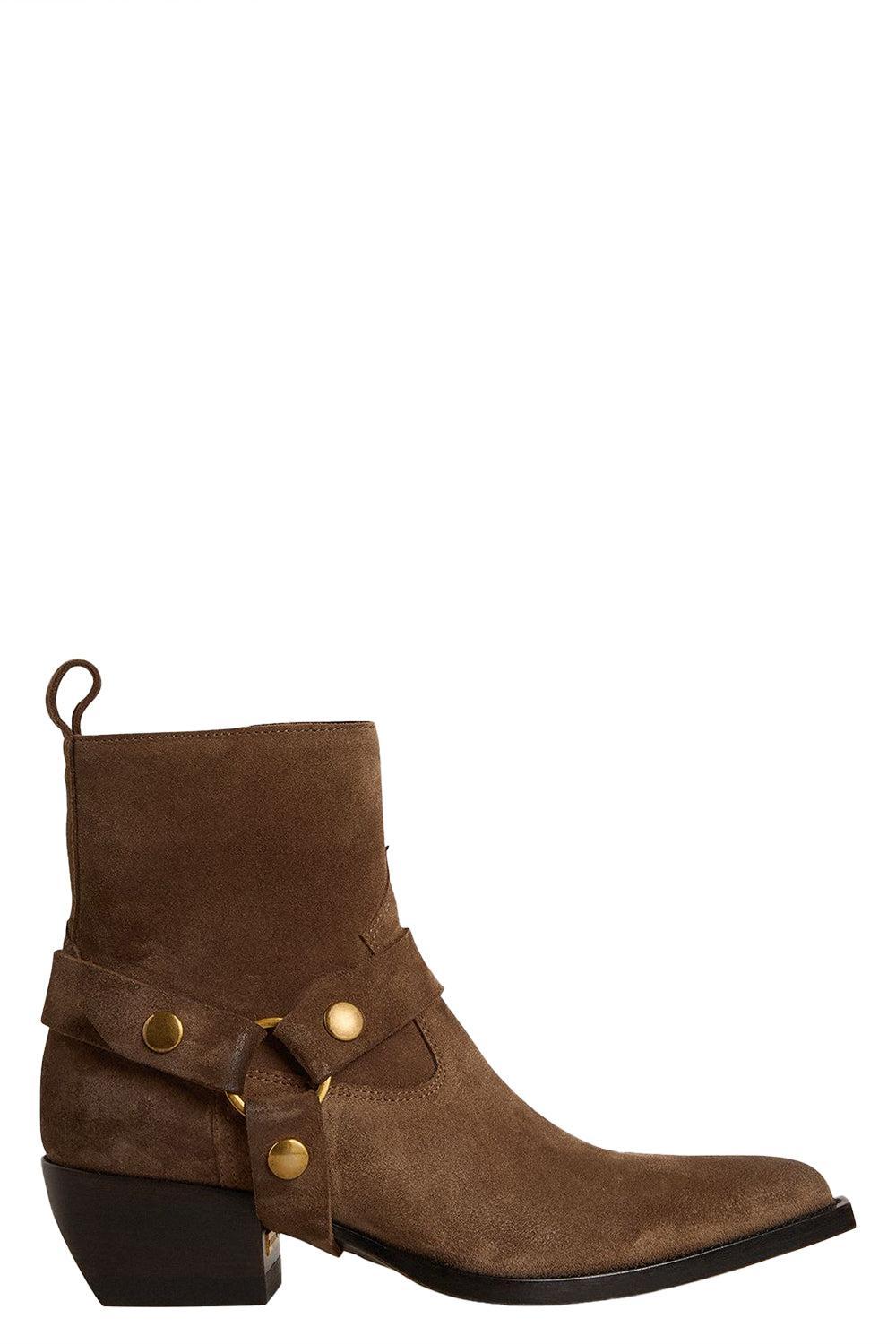 Debbie Boot - Taupe Suede-TAUPE-36-SHOEBOOT-GOLDEN GOOSE