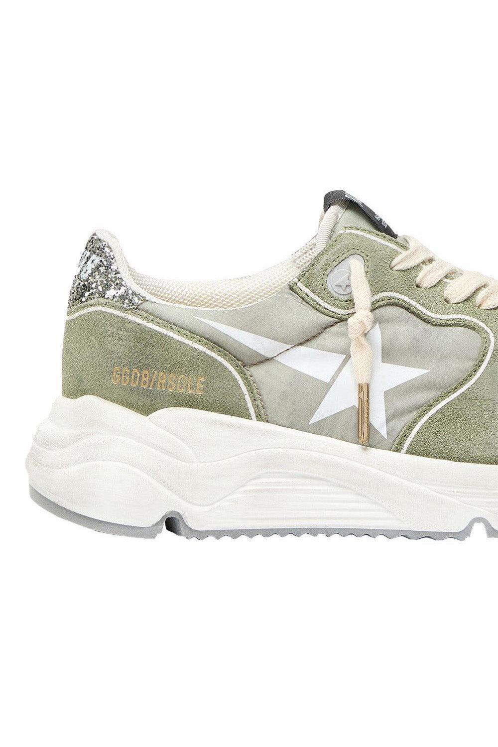 Running Star Glitter Sneaker-GREEN-37-SHOESNEAKER-GOLDEN GOOSE