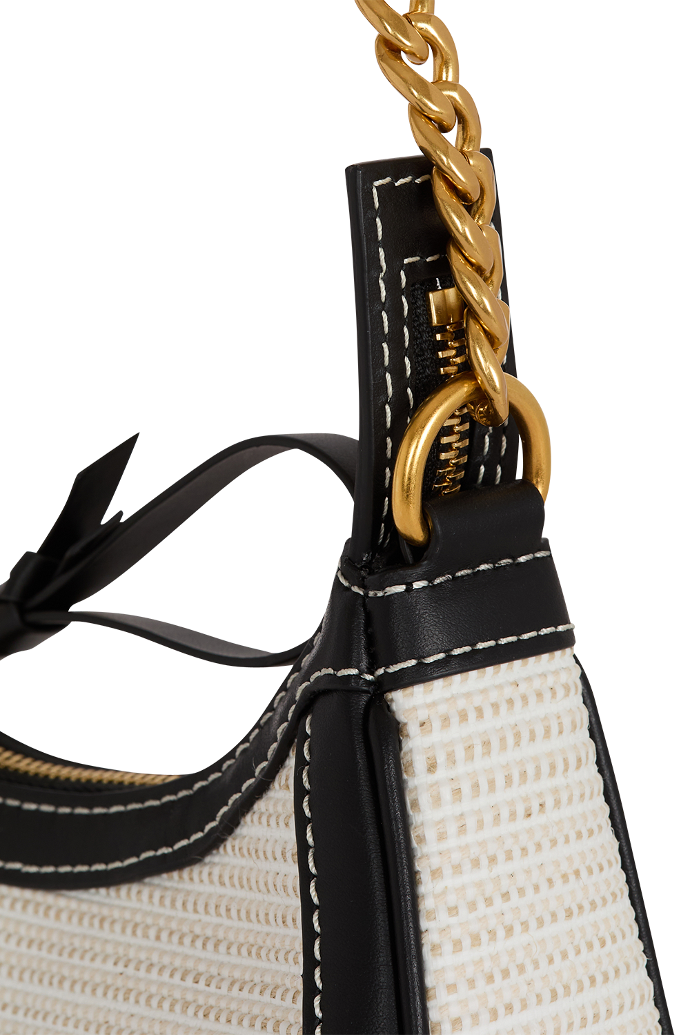 B-Army Shoulder Bag - Naturel Raffia-NATNOIR-O/S-HANDBAGSHOULDER-BALMAIN