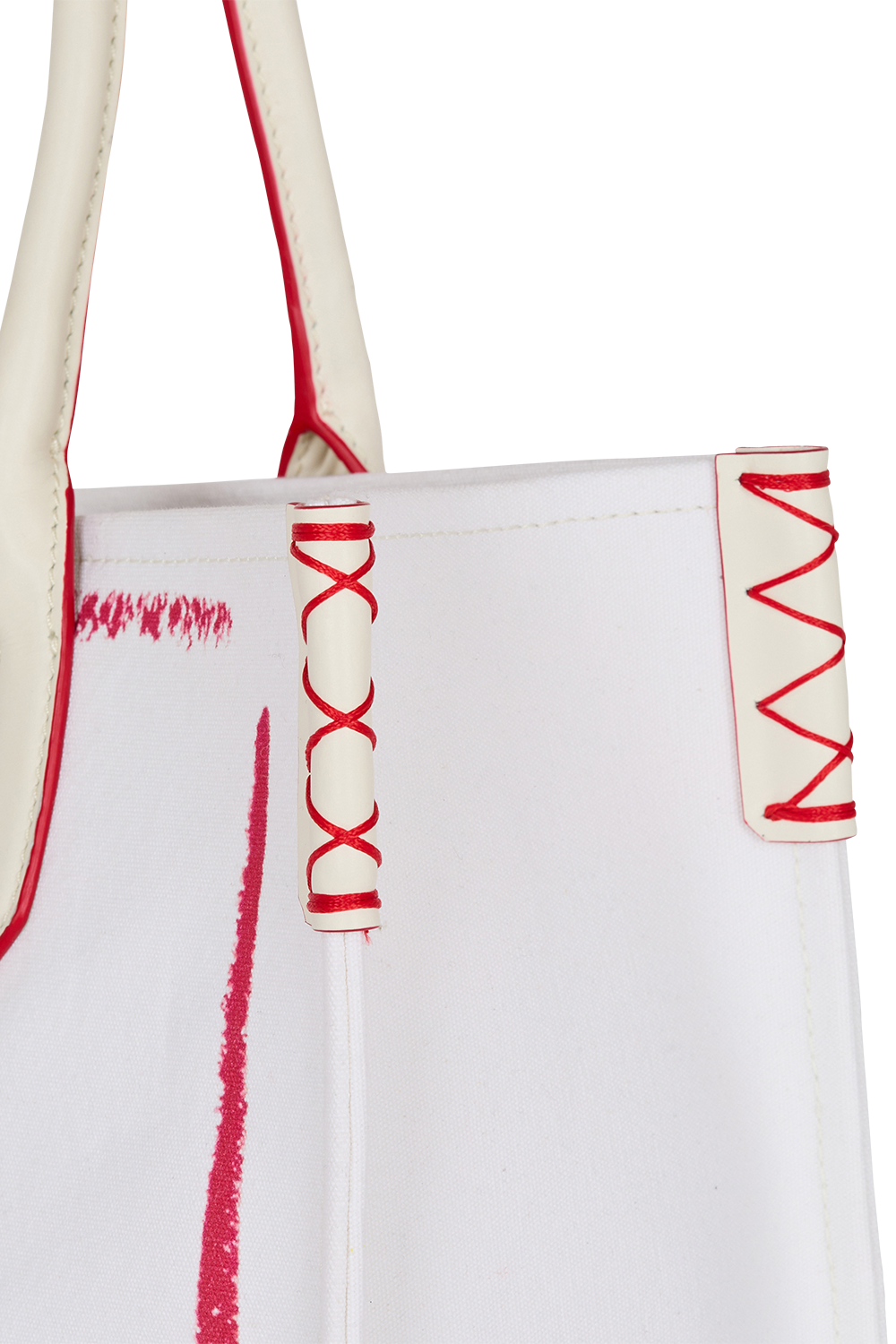 B-Army Shopper - Lipstick Canvas-CREM/RGE-O/S-HANDBAGTOTES-BALMAIN