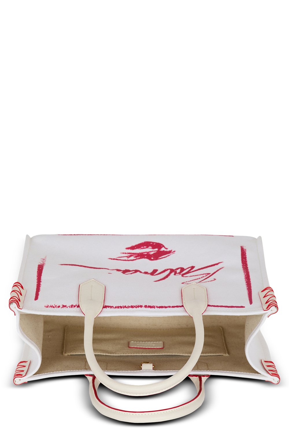 B-Army Shopper - Lipstick Canvas-CREM/RGE-O/S-HANDBAGTOTES-BALMAIN