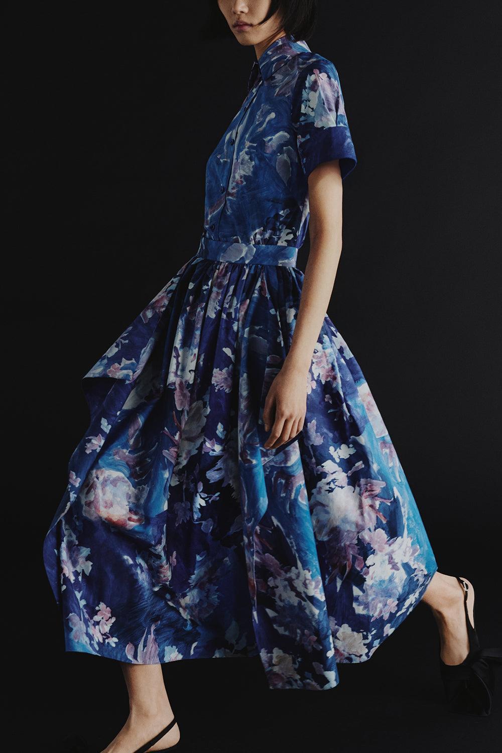 Gathered Midi Skirt-ARGRDPLC-4-CLOTHINGSKIRTMIDI-ERDEM