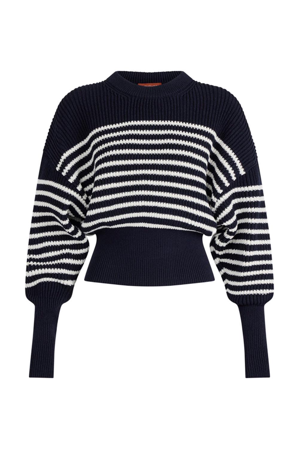Tanessa Sweater-BERRY BLUE/NUETRAL WHITE-XS-CLOTHINGTOPKNITS-ALTUZARRA