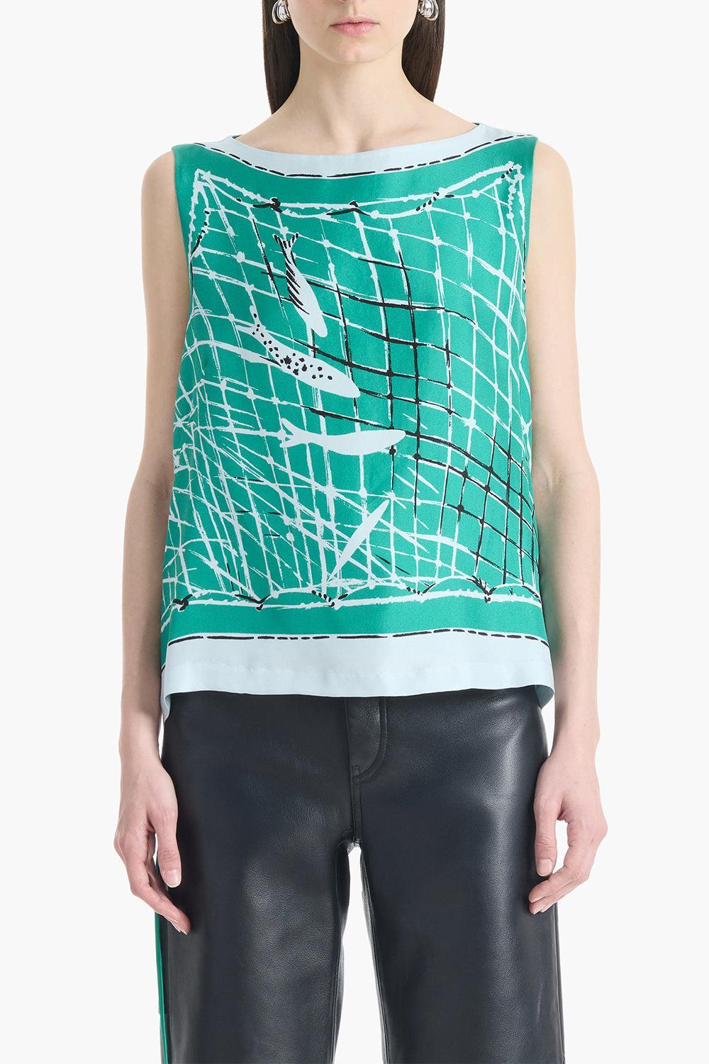 Siggi Top-GREEN-36-CLOTHINGTOPBLOUSE-ALTUZARRA