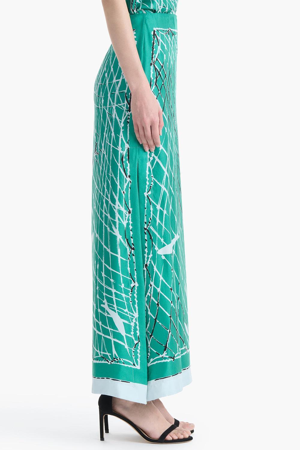 Linnie Skirt-GREEN-36-CLOTHINGSKIRTMIDI-ALTUZARRA