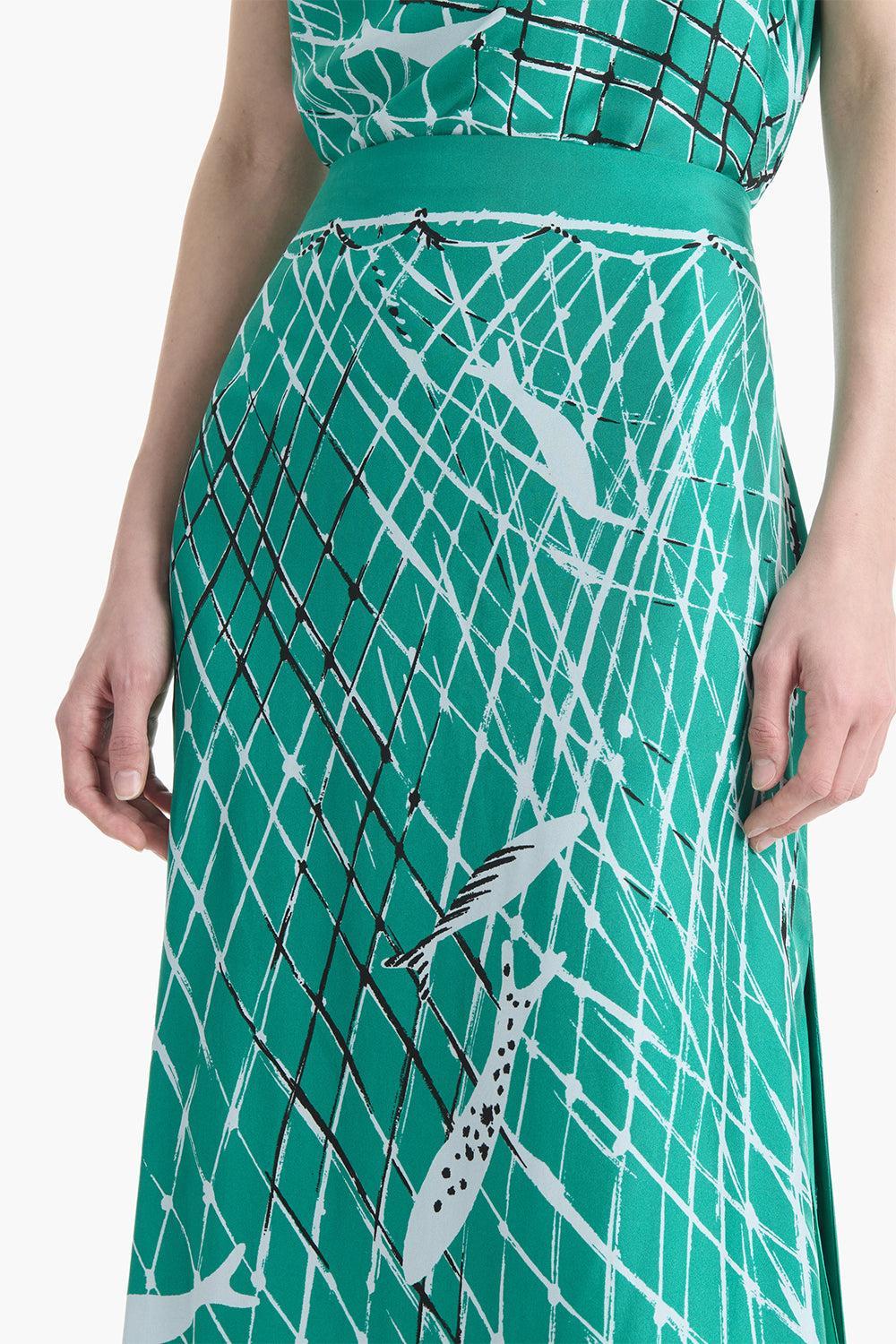 Linnie Skirt-GREEN-36-CLOTHINGSKIRTMIDI-ALTUZARRA