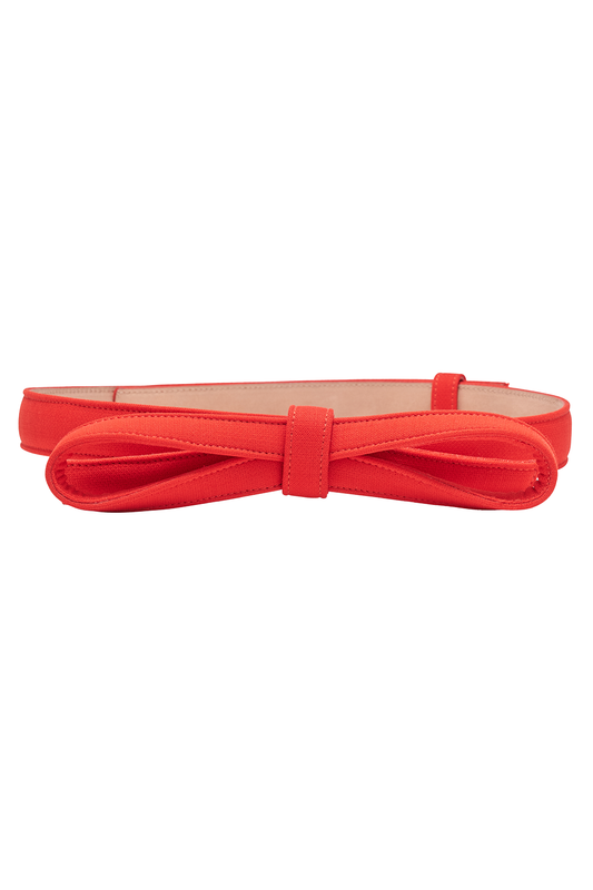 Bow Belt-RED-S-ACCESSORIEBELTS-CAROLINA HERRERA