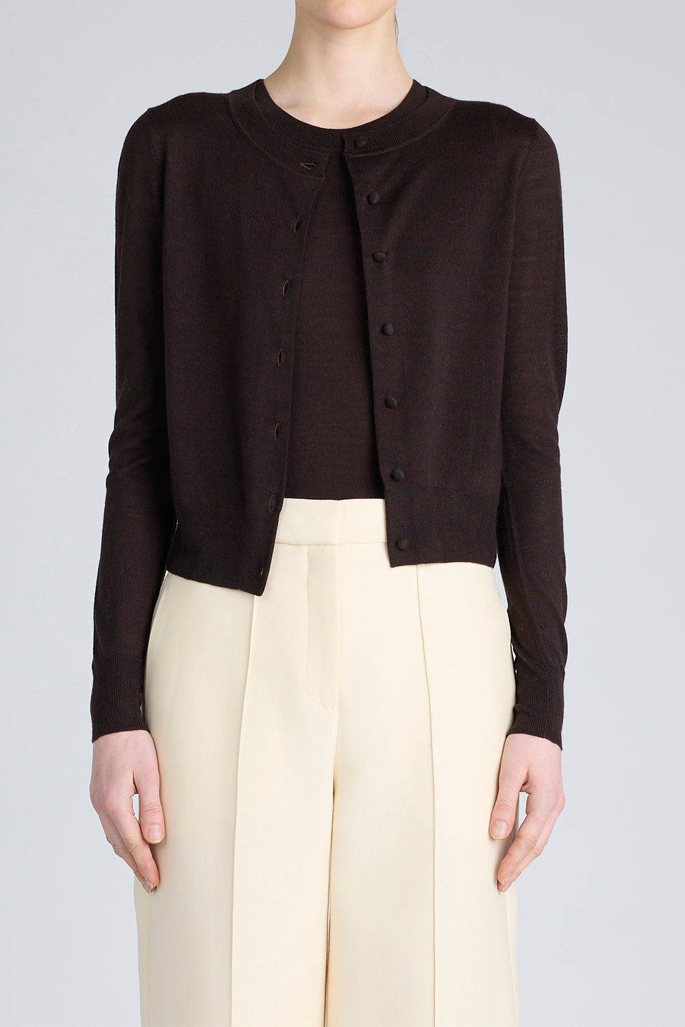 Worth Cardigan - Espresso-BROWN-S-CLOTHINGTOPCARDIGAN-ADAM LIPPES