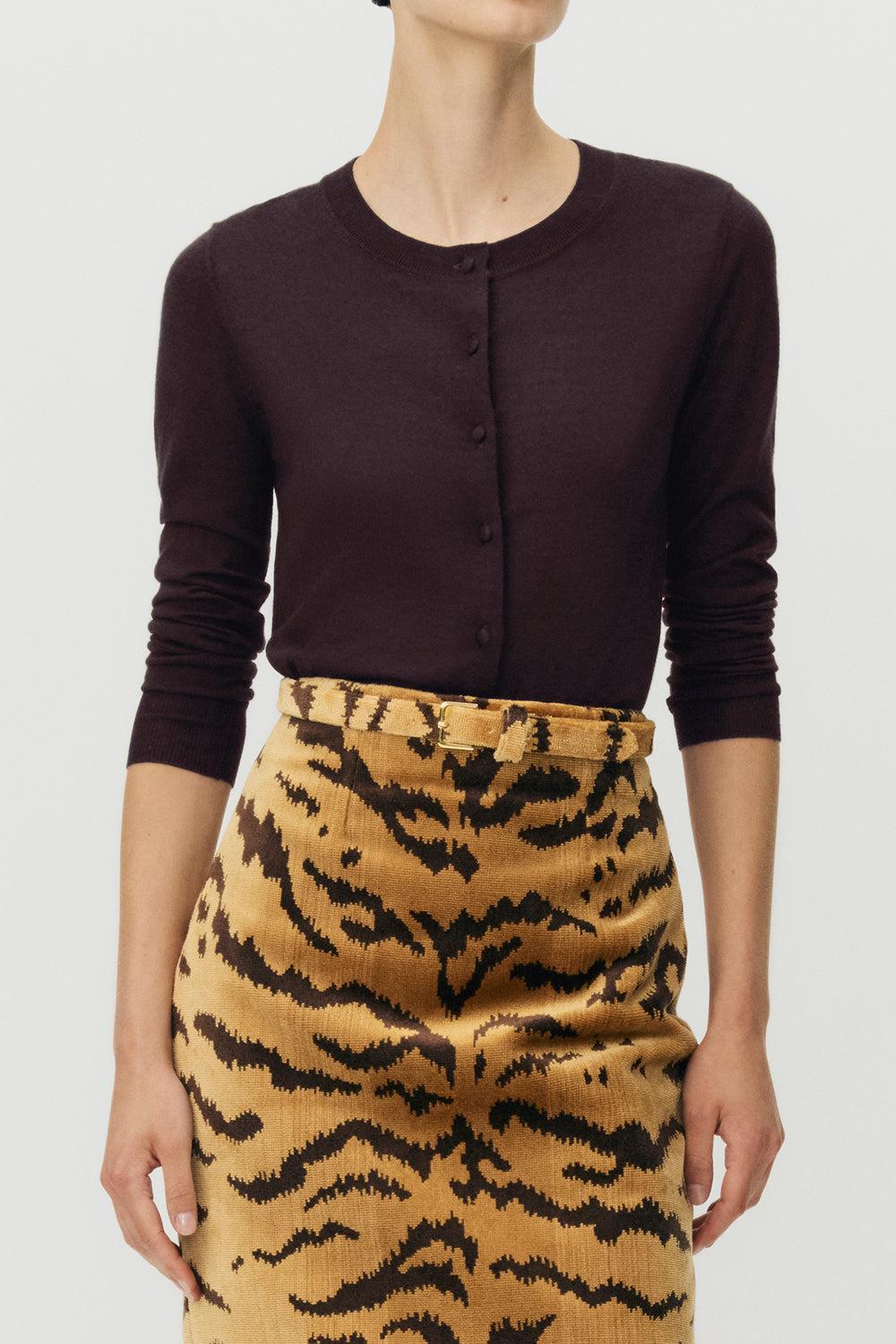 Worth Cardigan - Espresso-BROWN-S-CLOTHINGTOPCARDIGAN-ADAM LIPPES