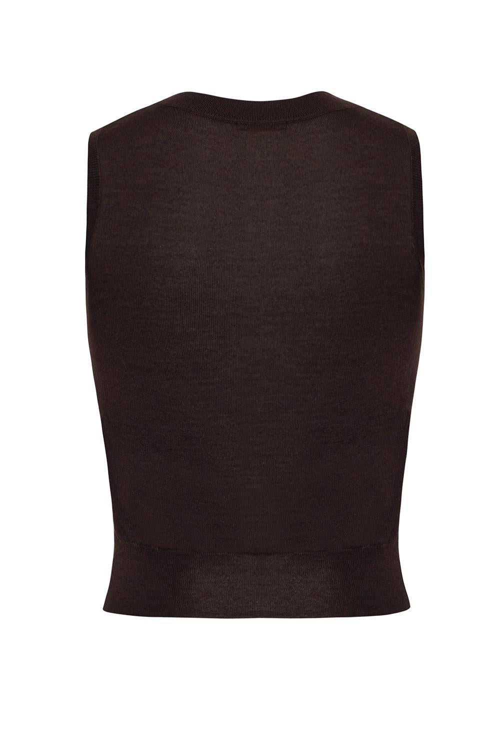 Ava Top - Espresso-BROWN-S-CLOTHINGTOPTANK-ADAM LIPPES