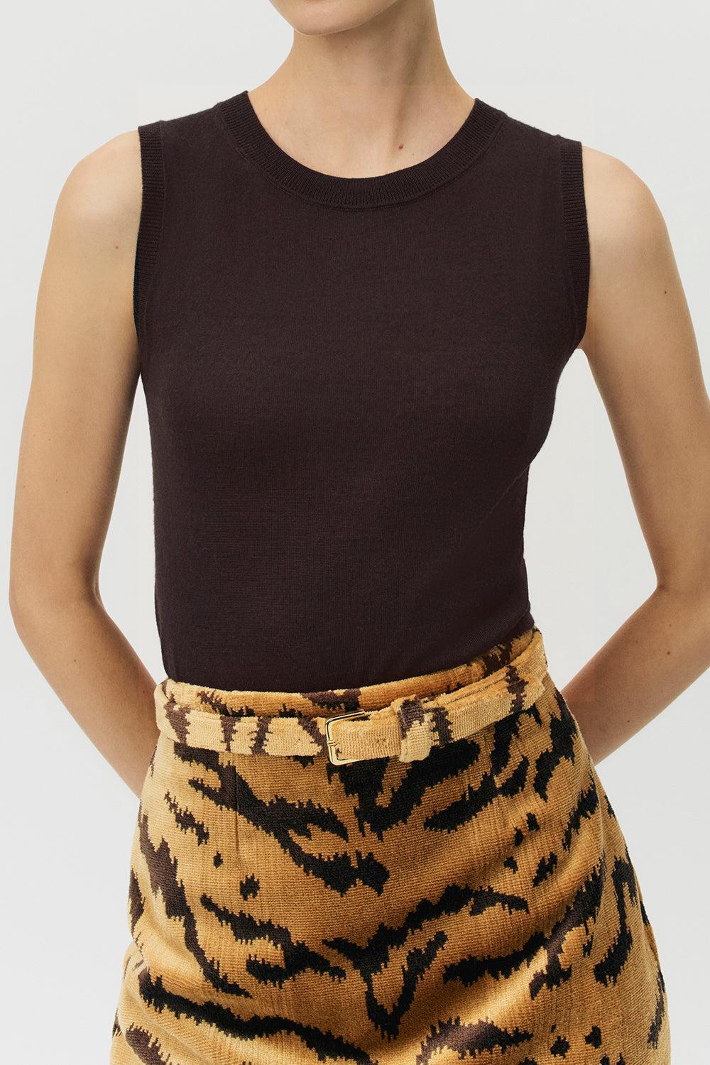 Ava Top - Espresso-BROWN-S-CLOTHINGTOPTANK-ADAM LIPPES