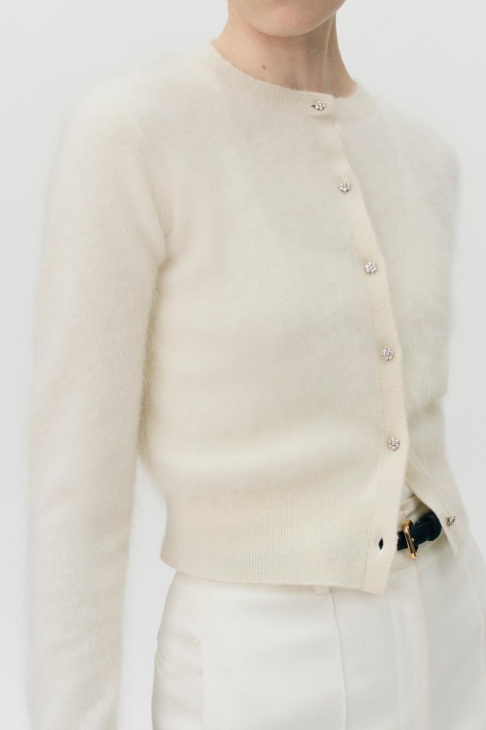 Cruz Cardigan - White-WHITE-XS-CLOTHINGTOPCARDIGAN-ADAM LIPPES