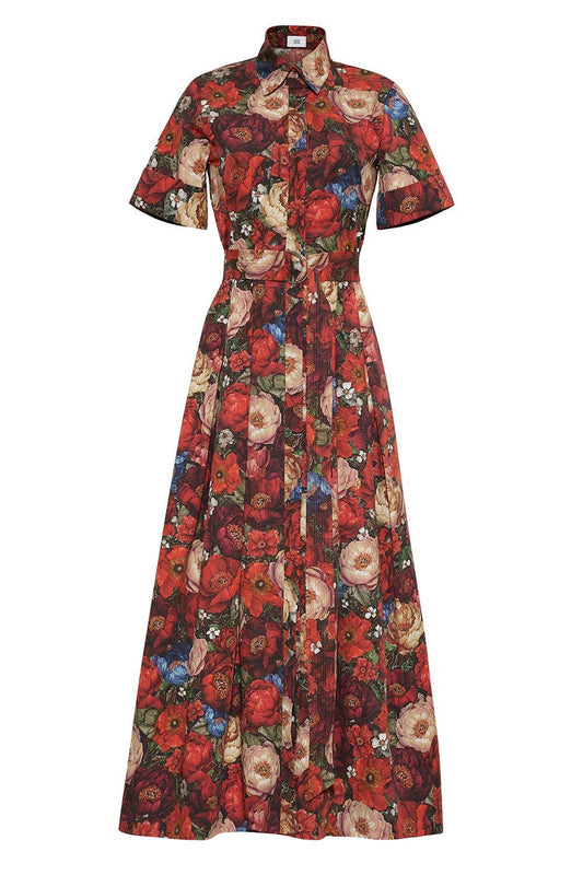 Leighton Dress - Ruby Floral-FLORAL-4-CLOTHINGDRESSCASUAL-ADAM LIPPES