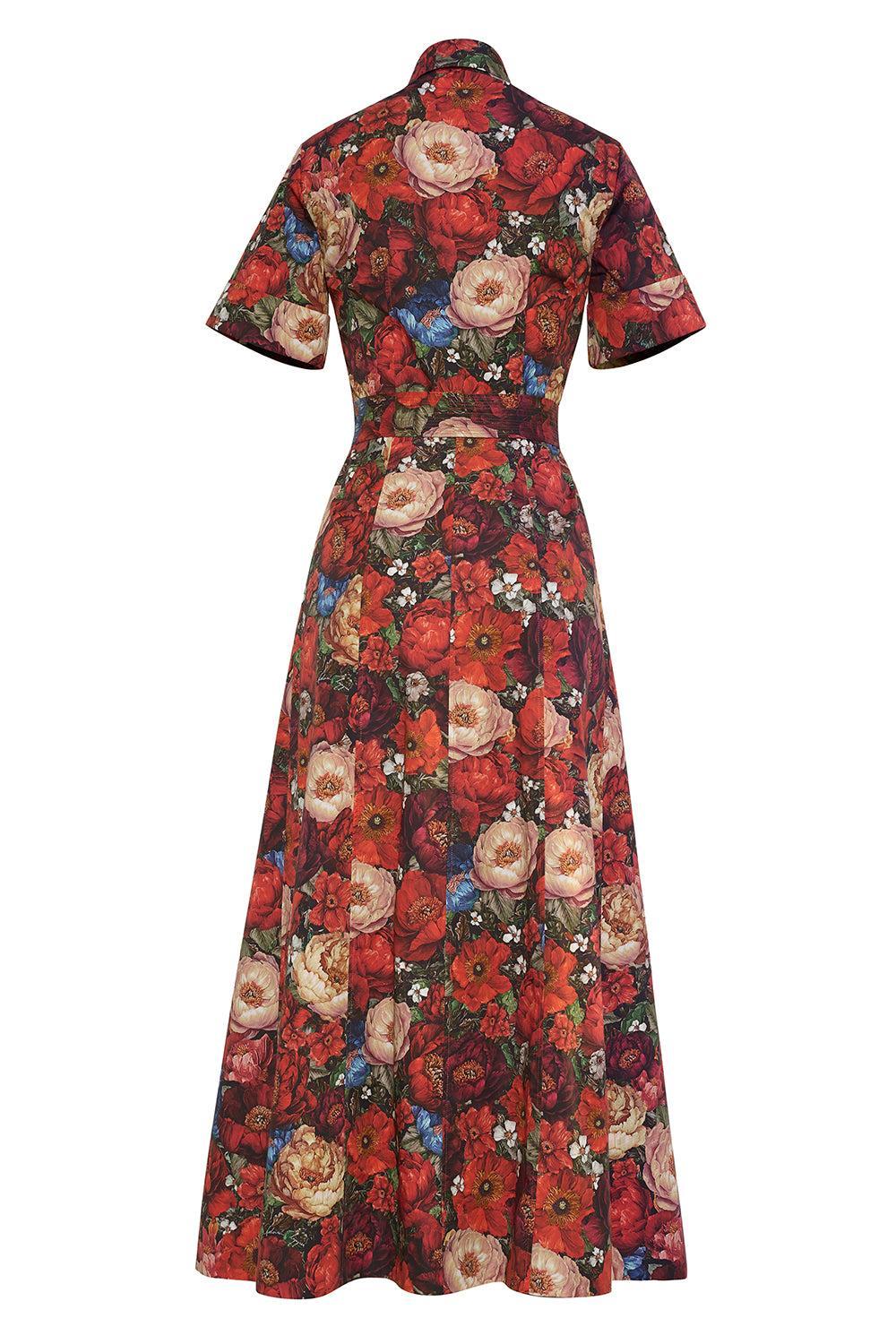 Leighton Dress - Ruby Floral-FLORAL-4-CLOTHINGDRESSCASUAL-ADAM LIPPES