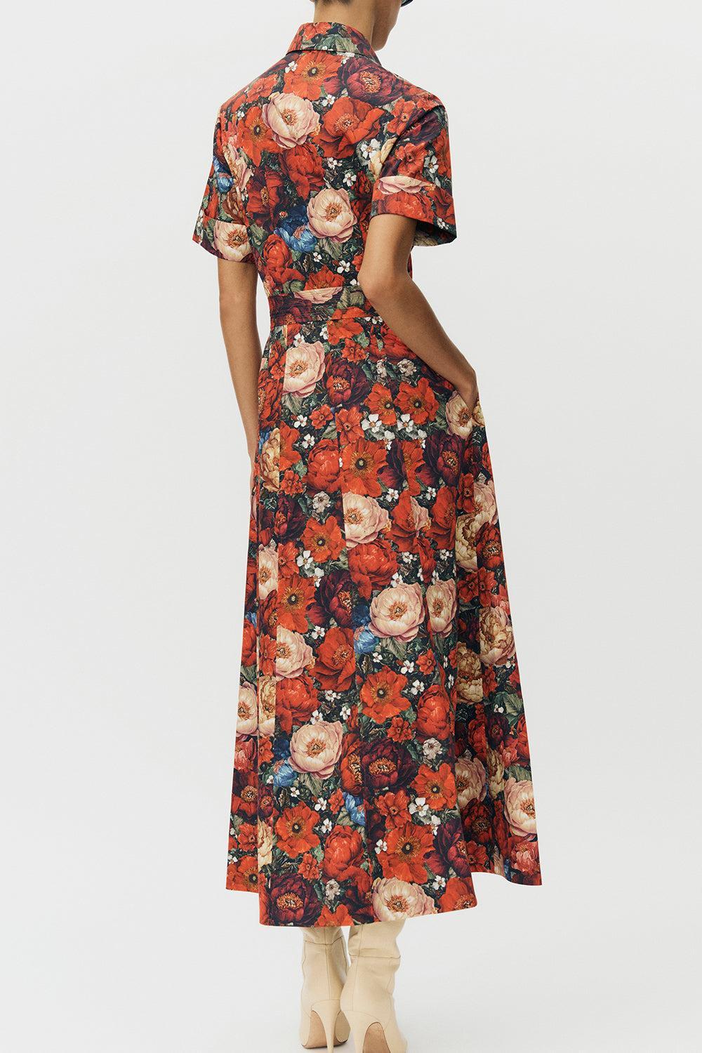 Leighton Dress - Ruby Floral-FLORAL-4-CLOTHINGDRESSCASUAL-ADAM LIPPES